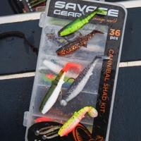 Savage Gear Cannibal Shad Kit Mixed Colours 36pcs